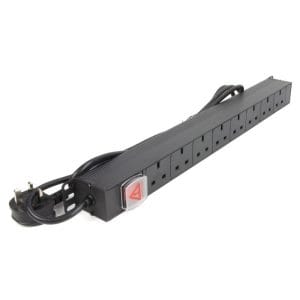 DME Prolink - PDU Vertical Mount-Type 12way 13A UK Sockets 135ø, Black