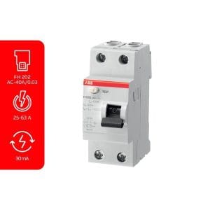 ABB - ELCB 40A 2P 30MA FH202 40A/0.03