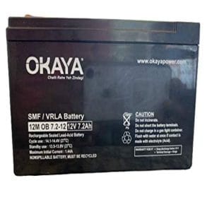 Okaya - SMF/VRLA 7.2Ah 12V UPS Battery - OK-OB7.2-12