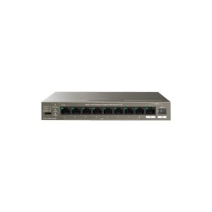 Tenda - 10-Port Gigabit Desktop Switch with 8-Port PoE - TEG1110PF-8-102W