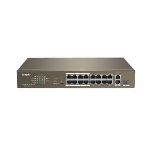 Tenda - 16 Port Desktop Switch with 16-Port PoE - TEF1118P-16-150W