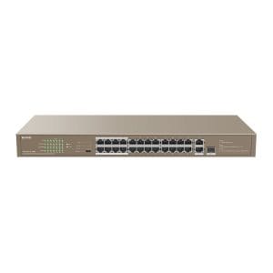 Tenda - 24-Port Rackmount Switch with 24-Port PoE - TEF1126P-24-250W