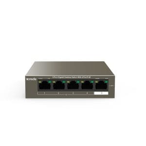 Tenda - 5-Port Gigabit Desktop Switch with 4-Port PoE - TEG1105P-4-63W