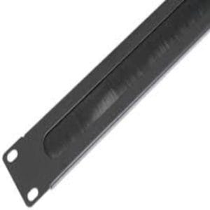 Avalon - 1U Half Open Style Brush Strip Panel, 19inch - AN1UBRPNL-HO