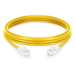 Avalon - Cat 6 UTP 24 AWG PVC Patch Cord 0.3mtr, Yellow - ANC6UPYL-0.3MT