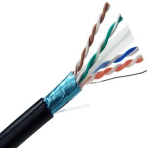 Avalon - Cat.6A FTP 23 AWG Outdoor Cable Double Jacket Solid PE, 305m Roll - ANC6AFTPBK23-305MT-PE
