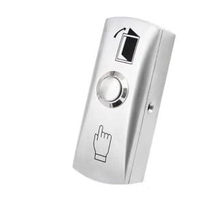 Felix - Metal Zinc Alloy Narrow Push Exit Button, Z30 - F-B805