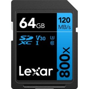 Lexar - High Performance Professional 800x SDXC UHS-I Memory Cards, 64GB