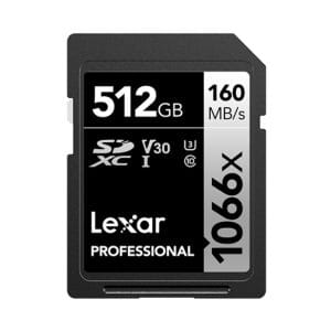 Lexar - Professional 1066x SDXC UHS-I Memory Cards Silver Series, 512GB