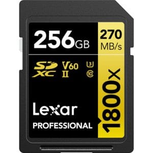 Lexar - Professional 1800x SDXC UHS-II Memory Card, 256GB
