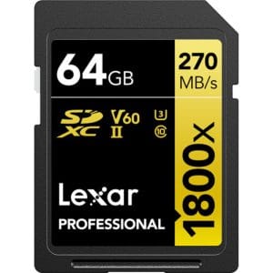Lexar - Professional 1800x SDXC UHS-II Memory Card, 64GB