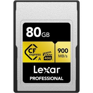 Lexar - Professional 80GB CFexpress Type A Gold Series Memory Card