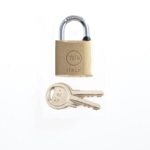 Yale - 110 Series Keyed Padlock Brass, 60mm