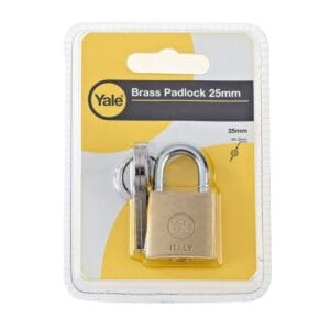 Yale - 110 Series Standard Blister Brass Padlock 25mm