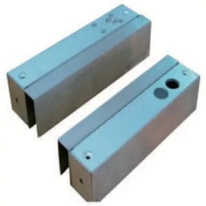 Bracket for electric bolt on full glass door