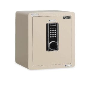 Rubik - Safe Box Digital Keypad and Key Lock, Cream - RB-X45