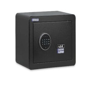 Rubik - Safe Box Document Size with Digital Lock and Override Key for Home Office, Black - RB-25D