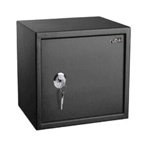 Rubik - Safe Box with Key and Shelve, Black - RB30K1