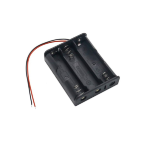 B E - 18650 Battery Holder Triple Slot with Leads for DIY Electronics, 3.7V - BCBH0012