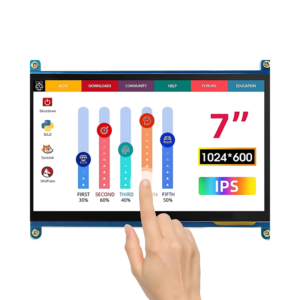 B E - 7inches TFT LCD Touch Screen 1024 x 600 Resolution for Raspberry Pi - ODDx0026