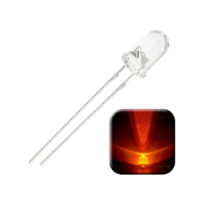 B E - Crystal LED Orange 5mm, 200pcs/pack - LCLM0056