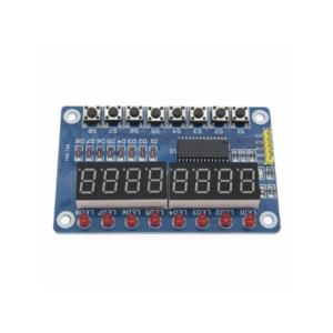 B E - HW-154 8-Bit Digital LED Tube Display Module with 8 LEDs & 8 Buttons Interactive DIY Kit for Arduino & Raspberry Pi - DEDB0118