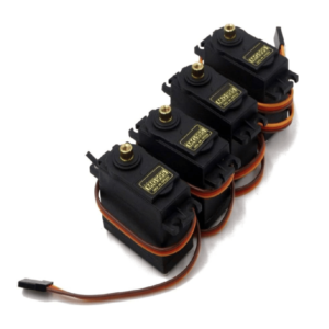 B E - MG995 High-Speed Digital Metal Gear 2BB Torque RC Servo for HPI Savage XL, Arduino, and Raspberry Pi, 4 Sets - TPMP0150