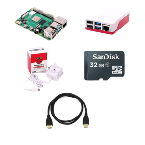B E - Raspberry Pi 4 Model B 2GB Starter Kit - DEDK0186