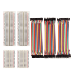 FTCBlock - 4 Pieces Breadboards Kit with 120 Pieces Jumper Wires for Arduino Proto Shield Distribution Connecting Blocks - TPPB0063