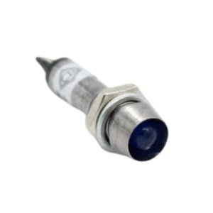 LED Warning Indicator Light Waterproof Signal Lamp, 8mm 6V/12V/24V/220V, Blue - ODLI0015