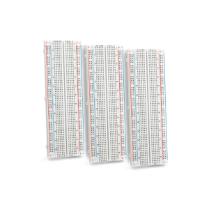 MB-102 Breadboard with 830 Tie Points, Solderless Prototype Kit with 2 Power Rails, Adhesive Back - TPPB0102