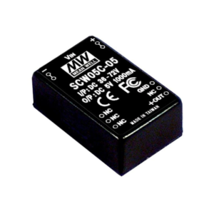 Mean Well - SCW05B-05 Isolated DC/DC Converters 5W 18-36Vin 5Vout/100-1000mA - CxCx0011