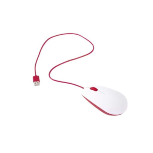 Raspberry Pi - Official Mouse, Red/White - CERC0003