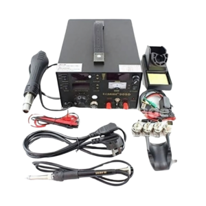 Saike - 3-in-1 3A Hot Air Gun Soldering Desoldering Station DC Regulated Power Supply 15V, 909D++ - TPSA0040