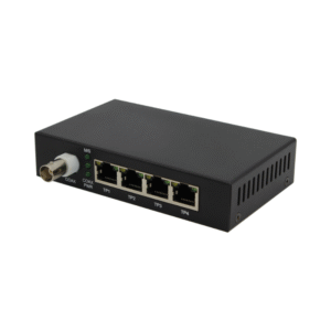 TRAICE - Ethernet-over-Coax Transmitter 4RJ45 PoE + 1BNC Loop  TR4ETH1BNC