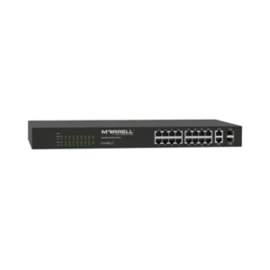 MORRELL - 16Port Gigabit PoE+ Switch + 1 GE RJ45 + 1 GE SFP Uplink  SWMNG18GE1GSFP16POE