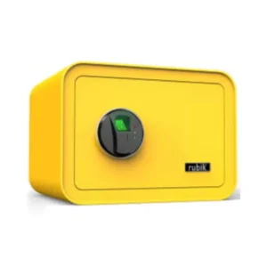Rubik – Safe Box with Biometric Fingerprint Lock, Yellow – RB25QC9